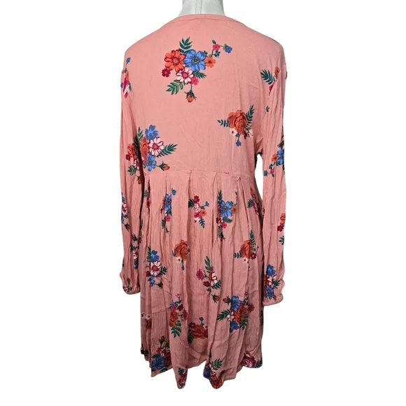 Matilda Jane Let's Go Out Floral Long Sleeves Dress M - Picture 4 of 8